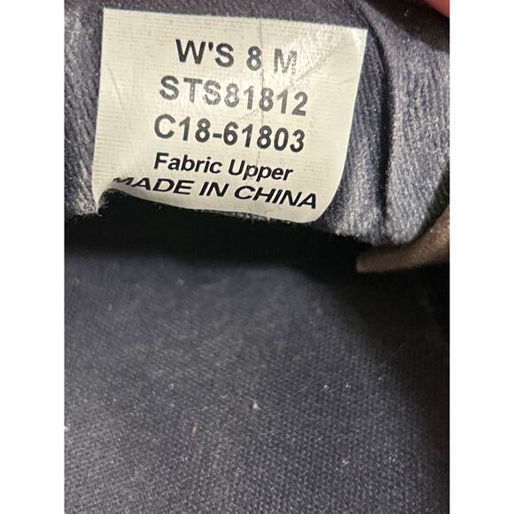 Sperry Top-Sider Sneaker Shoes Taupe Sz 8, Leather Lace Slip on Memory Foam - Picture 8 of 9